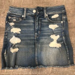 American eagle jean skirt